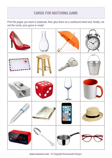 Free Printable Pictures Of Common Objects